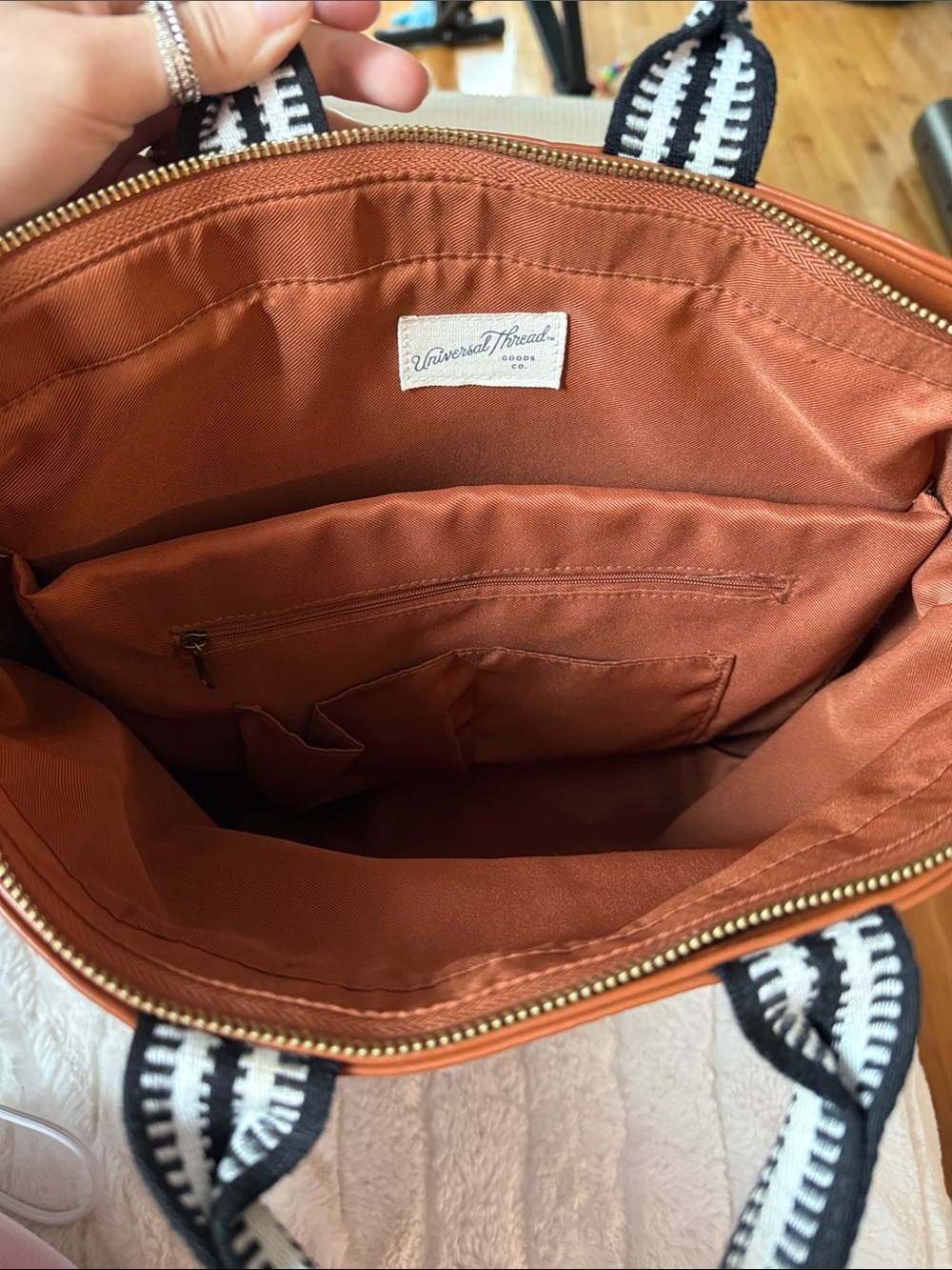 Universal Threads Brown Leather Backpack - Picture 3 of 4